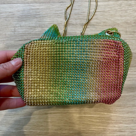 Rainbow Rhinestone Pouch Bag - Picture 12 of 13